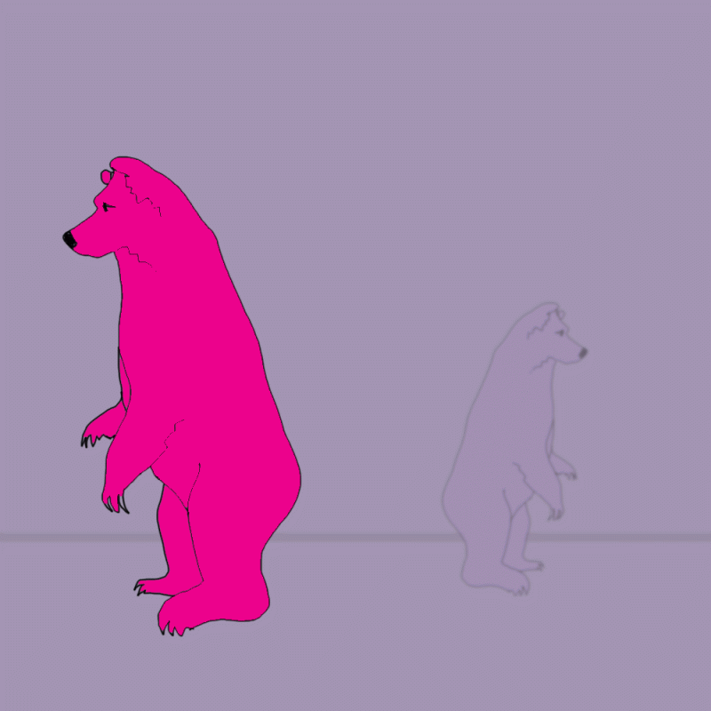 bear atmospheric and linear perspective